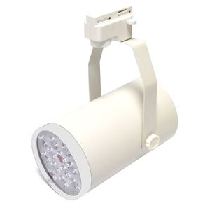Foco LED de raíl 12W blanco frío día 100x190mm blanco marfil