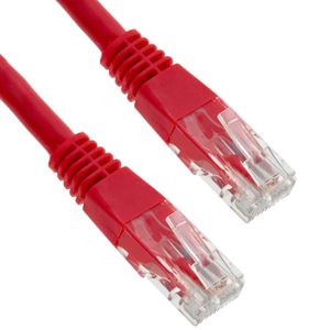 Cable de red ethernet Cat. 6 UTP de 10 m de color rojo