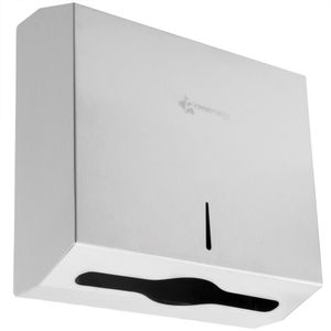 Dispensador de toallas de papel para baño en acero inoxidable