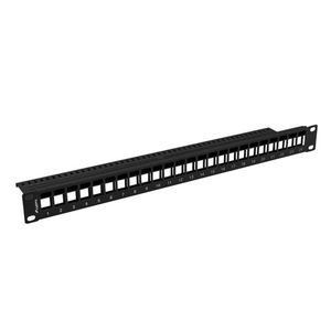 Patch panel rack 19 configurable