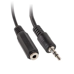 Adaptador Lanberg jack stereo 3.5mm macho 3 pines a 2x jack stereo 3.5mm de 3 pines hembra 10cm negro