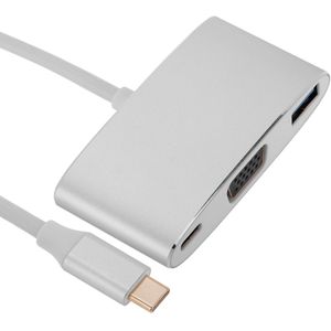 Conversor de USB 3.1 tipo C a VGA y USB-C y USB-A