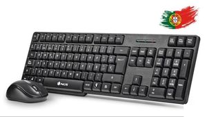 Teclado y Ratón Wireless USB NGS Negro