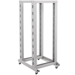 Armario rack 19'' abierto 29U 600x800x1400mm blanco Open2 MobiRack de RackMatic