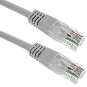 Cable de red ethernet cruzado Cat. 5e UTP de 1 m de color gris