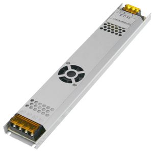 Fuente de alimentación industrial de superficie 12VDC 25A. Tamaño 53 x 308 x 21 mm