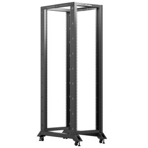 Armario Rack abierto 19" 42U F1000 600x1000x2118mm desmontado DIY negro Lanberg