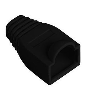 Cubierta de goma Lanberg para conector RJ45 de color negro Pack de 100uds
