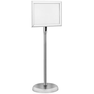 Marco de aluminio A4 240x325mm con peana para carteles de publicidad o anuncios