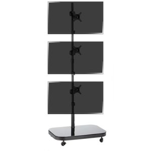 Soporte de TV VESA 50 75 100 para 3 pantallas en vertical