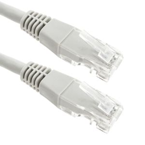 Cable de red ethernet Cat. 6 UTP de 0,25 m de color gris