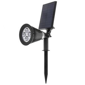 Foco LED Solar IP44 2W 200LM con estaca para jardín